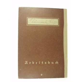 WW2 original 3. Reich Personalausweisbuch für Arbeitgeber. Espenlaub militaria