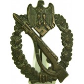 Infanterie Sturmabzeichen in Bronze, Jalkaväen rynnäkkömerkki ISA pronssista.