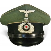 Infanterie vizier hoed, Heeres NCO met Braunschweiger schedel