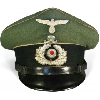 Infanterie-Schirmmütze, Heeresunteroffizier mit Braunschweiger Totenkopf. Espenlaub militaria