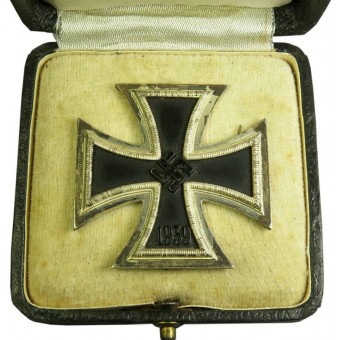 Iron Cross First Class 1939 met presentatiecase, gemarkeerd 100. Espenlaub militaria