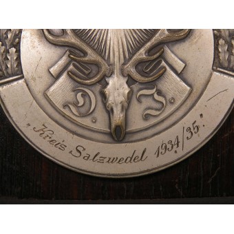3er Reich Caza Asociación Deutsche Jägerschaft Placa de tiro preis Salzwedel 1934-1935. Espenlaub militaria