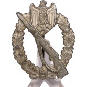 Distintivo d'assalto di fanteria in zinco cavo Deumer