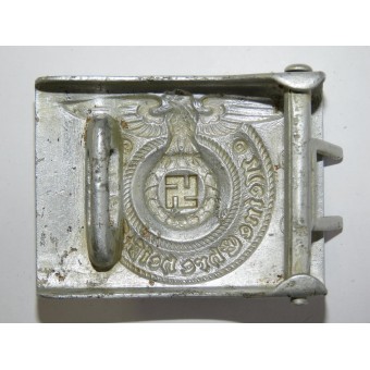 Aluminum Waffen SS Overhoff Buckle marked SS 36/40 RZM. Espenlaub militaria