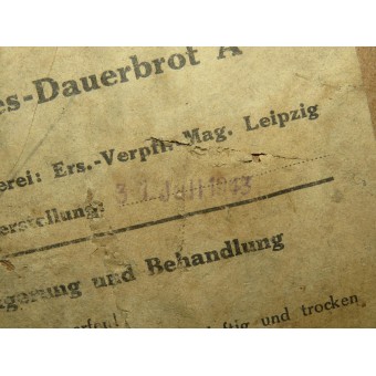 Kartongförpackning för 10 burkar med tyska brödkonserver till Wehrmacht, juni 1943.. Espenlaub militaria