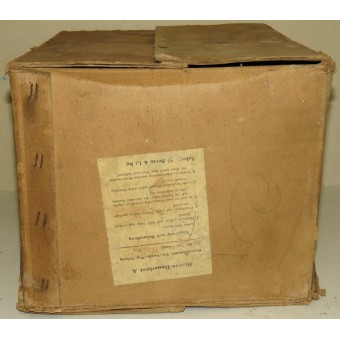 Cardboard package for 10 cans of German tinned bread for the Wehrmacht, June 1943. Espenlaub militaria