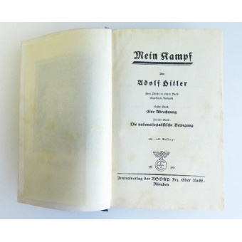 Adolf Hitler’s “Mein Kampf” book, 1939 edition. Espenlaub militaria