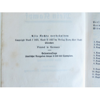 Adolf Hitler’s “Mein Kampf” book, 1939 edition. Espenlaub militaria