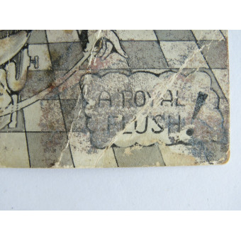 Anti-fascist postcard with caricature of Hitler and his allies. Espenlaub militaria