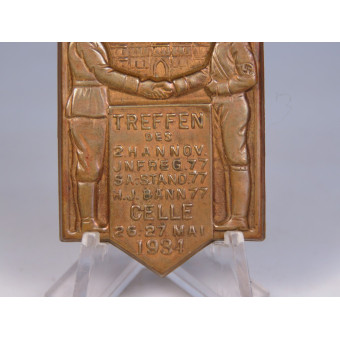 Знак участника встречи HJ Bann 77 Celle, 26–27 мая 1934. Espenlaub militaria