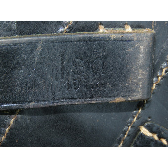 Кожаный подсумок для MP40, чёрный