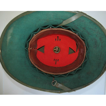 German tropical felt helmet with zinc emblems, 1942. Espenlaub militaria