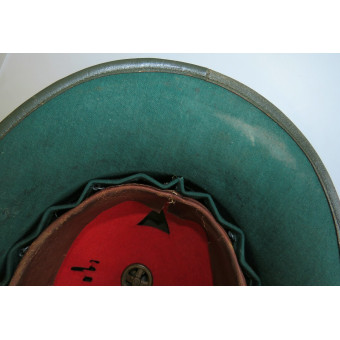 German tropical felt helmet with zinc emblems, 1942. Espenlaub militaria