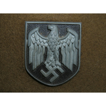 German tropical felt helmet with zinc emblems, 1942. Espenlaub militaria