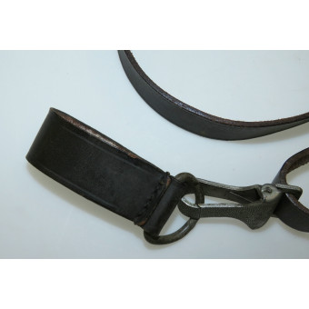 Портупея для формирований NSDAP, тёмно-коричневая кожа. Espenlaub militaria