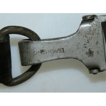 Портупея для формирований NSDAP, тёмно-коричневая кожа. Espenlaub militaria