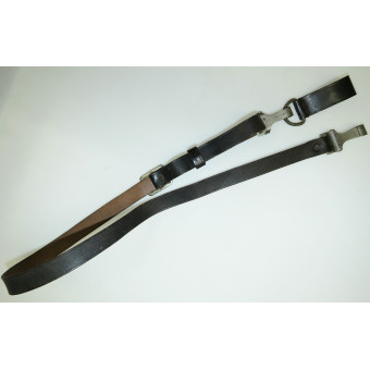 Портупея для формирований NSDAP, тёмно-коричневая кожа. Espenlaub militaria