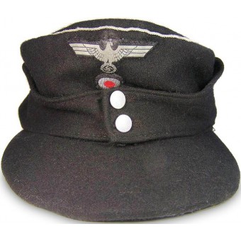 M 43 Panzertruppe officers hat in huge size - 61, personalized to Eckardt.. Espenlaub militaria