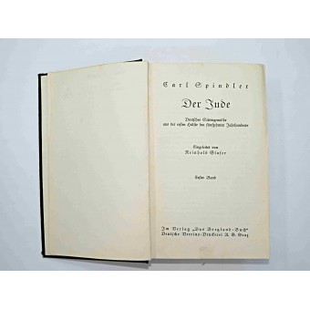 Karl Spindler. Der Jude, 1930, osa 1. Espenlaub militaria