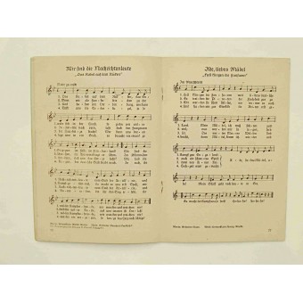 Framsida sångsamling med sånger från den stora tyska radiosändningen. 3:e upplagan. Espenlaub militaria
