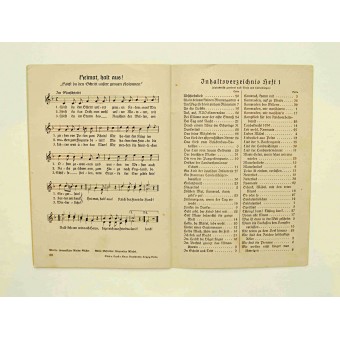 Framsida sångsamling med sånger från den stora tyska radiosändningen. 3:e upplagan. Espenlaub militaria