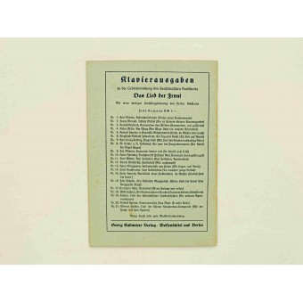 Titelsong-Sammlung von Liedern des Großen Deutschen Rundfunks. 3. Auflage. Espenlaub militaria