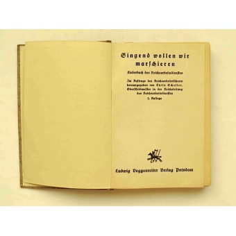 Liederbuch des Reichsarbeitsfienstes. Espenlaub militaria
