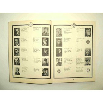 1959 utgiven österrikisk bok med namn och foton på soldater som förolyckats i kriget.. Espenlaub militaria