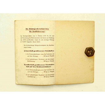 Un libro de texto para la prueba de conducción en 3er Reich. Espenlaub militaria
