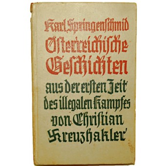 Austrian NSDAP propaganda from 1934. Espenlaub militaria