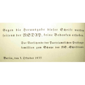 Discipline and order. Foundations of a National Socialist ethic. Espenlaub militaria