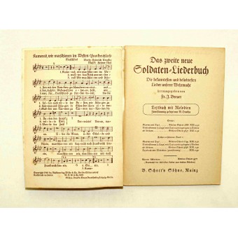 Das zweite neue Soldaten-Liederbuch. Die bekanntesten und meistgesungenen Lieder unserer Wehrmacht. Espenlaub militaria