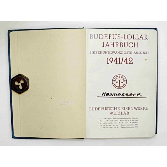 BUDERUS - LOLLAR - JAHRBUCH 1941/42 Catalogus. Espenlaub militaria