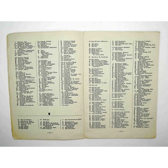 Directory of post offices in the Reichspost area. Espenlaub militaria