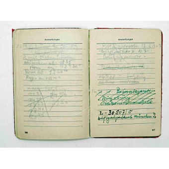 German soldiers notebook 1941. Espenlaub militaria