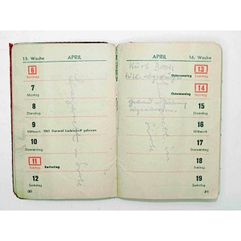 Note-carnet de soldat allemand 1941. Espenlaub militaria