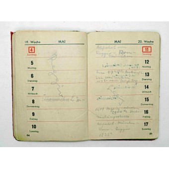 Note-carnet de soldat allemand 1941. Espenlaub militaria