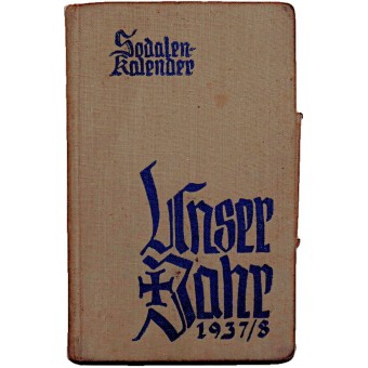 Calendario de bolsillo del soldado alemán 1937/38. Espenlaub militaria