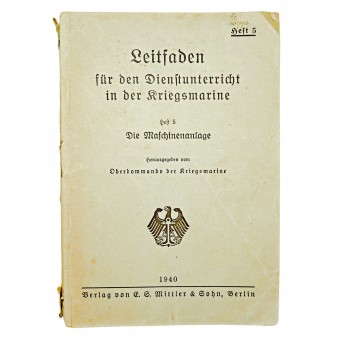 Руководство по эксплуатации в Кригсмарине, буклет 5, наставление для механиков. Espenlaub militaria