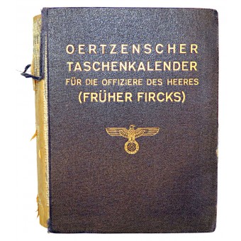 Oertzenscher Pocket-kalender voor WEHRMACHT-officieren. Espenlaub militaria