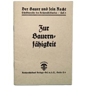 Maanviljelijä ja hänen lainsäädäntönsä, Reichsnährstandin julkaisusarja - numero 3.