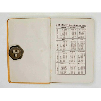 1941 Dagboek gebruikt door de Duitse soldaat. Espenlaub militaria