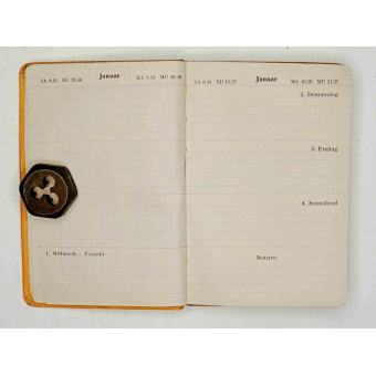 1941 Dagboek gebruikt door de Duitse soldaat. Espenlaub militaria