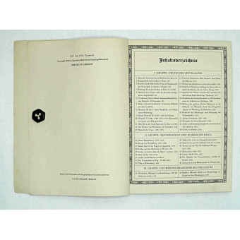 Bilder Deutscher Geschichte. Storia tedesca, libro con carte sigarette. Espenlaub militaria