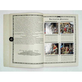 Bilder Deutscher Geschichte. German history, book with cigarette cards. Espenlaub militaria