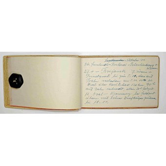 Diary of a german soldier, filled in Soviet photo album. Espenlaub militaria