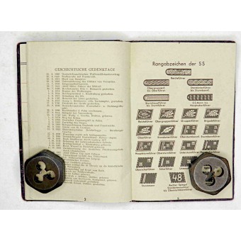 Fickkalender av tysk soldat 1942 från Stab III Flak-Regiment 155. Espenlaub militaria