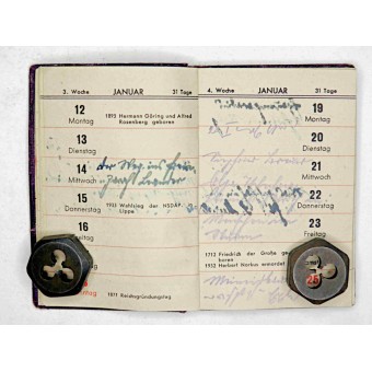 Карманный календарь немецкого солдата . 1942. Espenlaub militaria