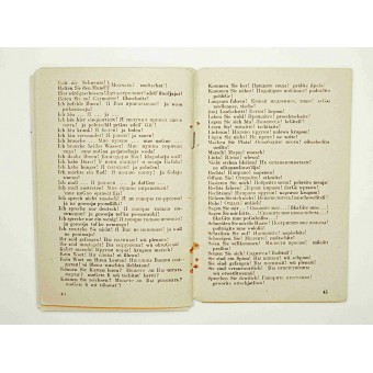 Pocket dictionary for Wehrmacht. Russian-German. Espenlaub militaria