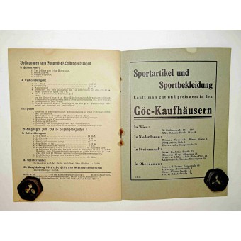 Sports diary of the Hitler youth. Espenlaub militaria